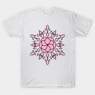 Inspirational MANDALA T-SHIRT STAR-PINK T-Shirt